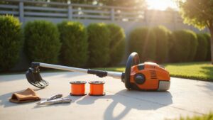 guided weed eater restringing