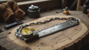 measuring chainsaw chain size