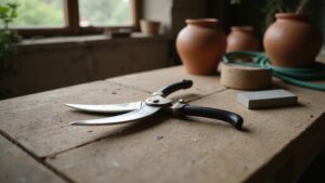 sharpen pruning shears properly