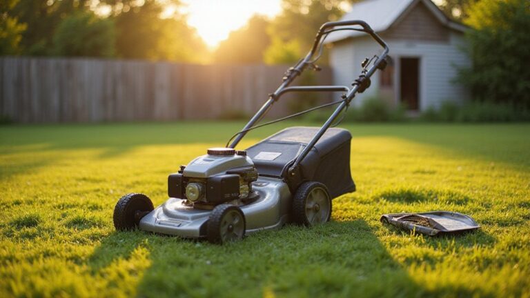 starting a push mower