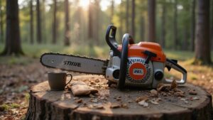 starting a stihl chainsaw